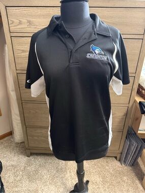 Creighton Bluejays Black & White Men's Polo Shirt